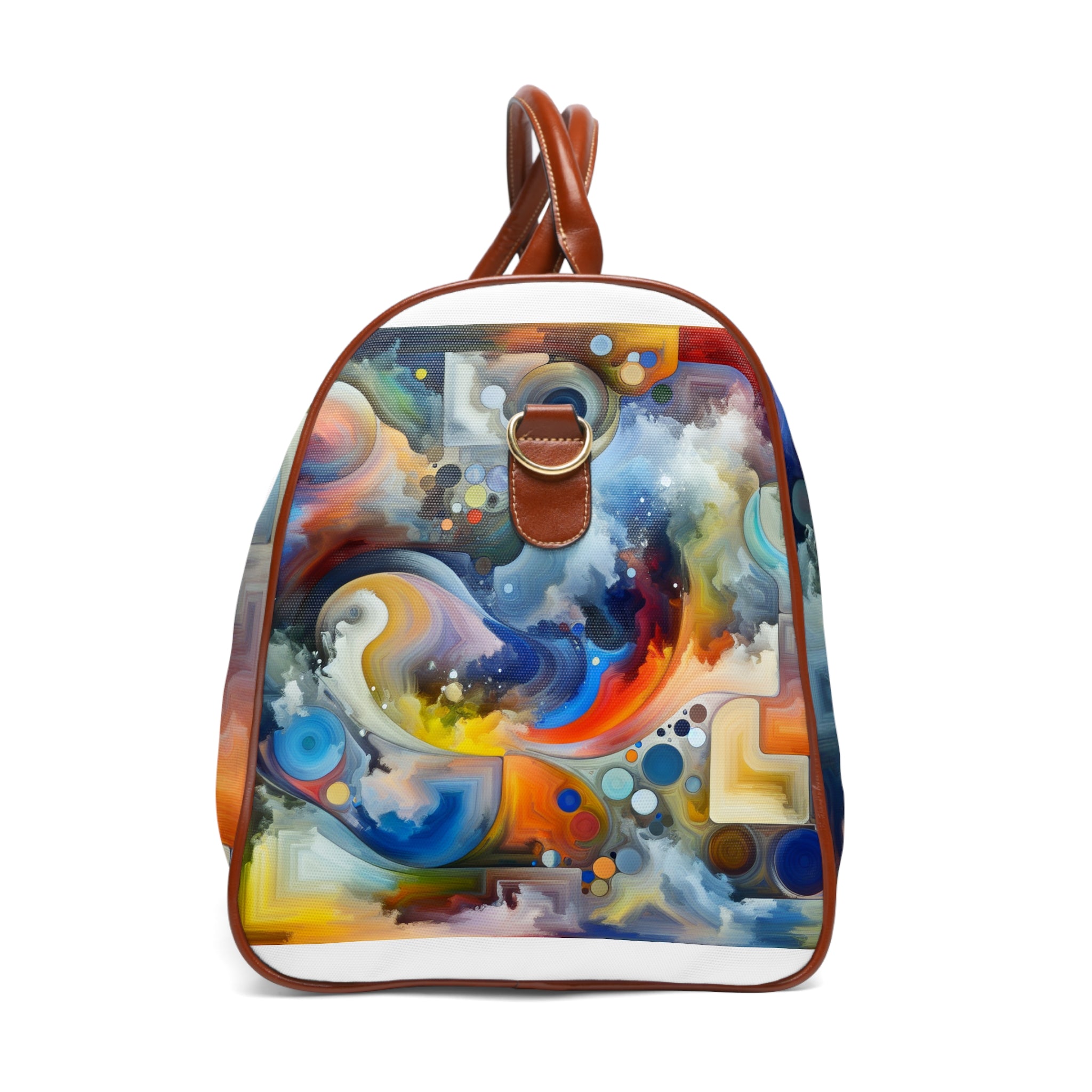 Travel Bag Isabella Van Dercksen with abstract captivating painting by  CNOBD Art