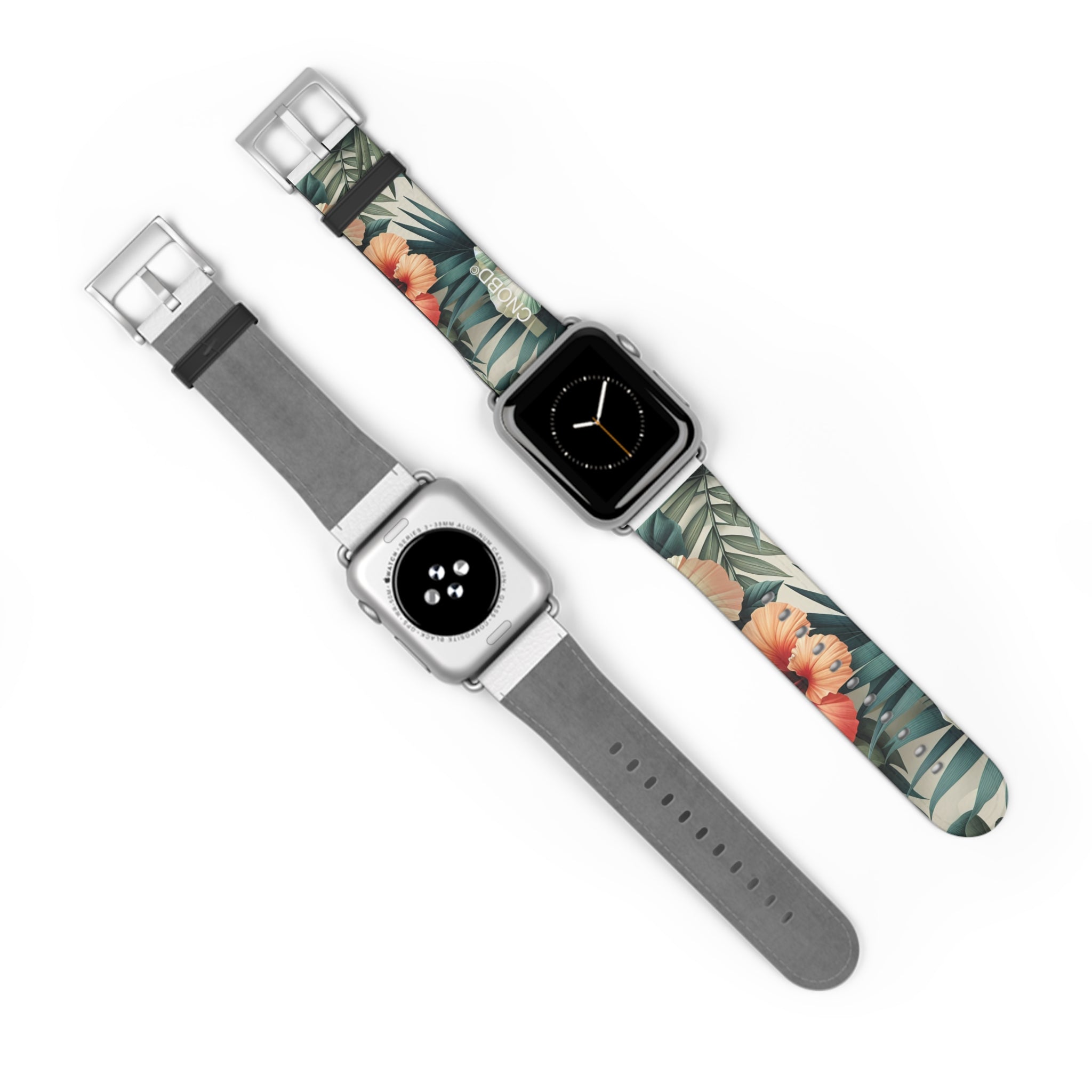 Front and Back of Apple Watch Band - CNOBD ART – VerdeVerve Edition – Verve NO le Watch Band - CNOBD ART – VerdeVerve Edition – Verve NO