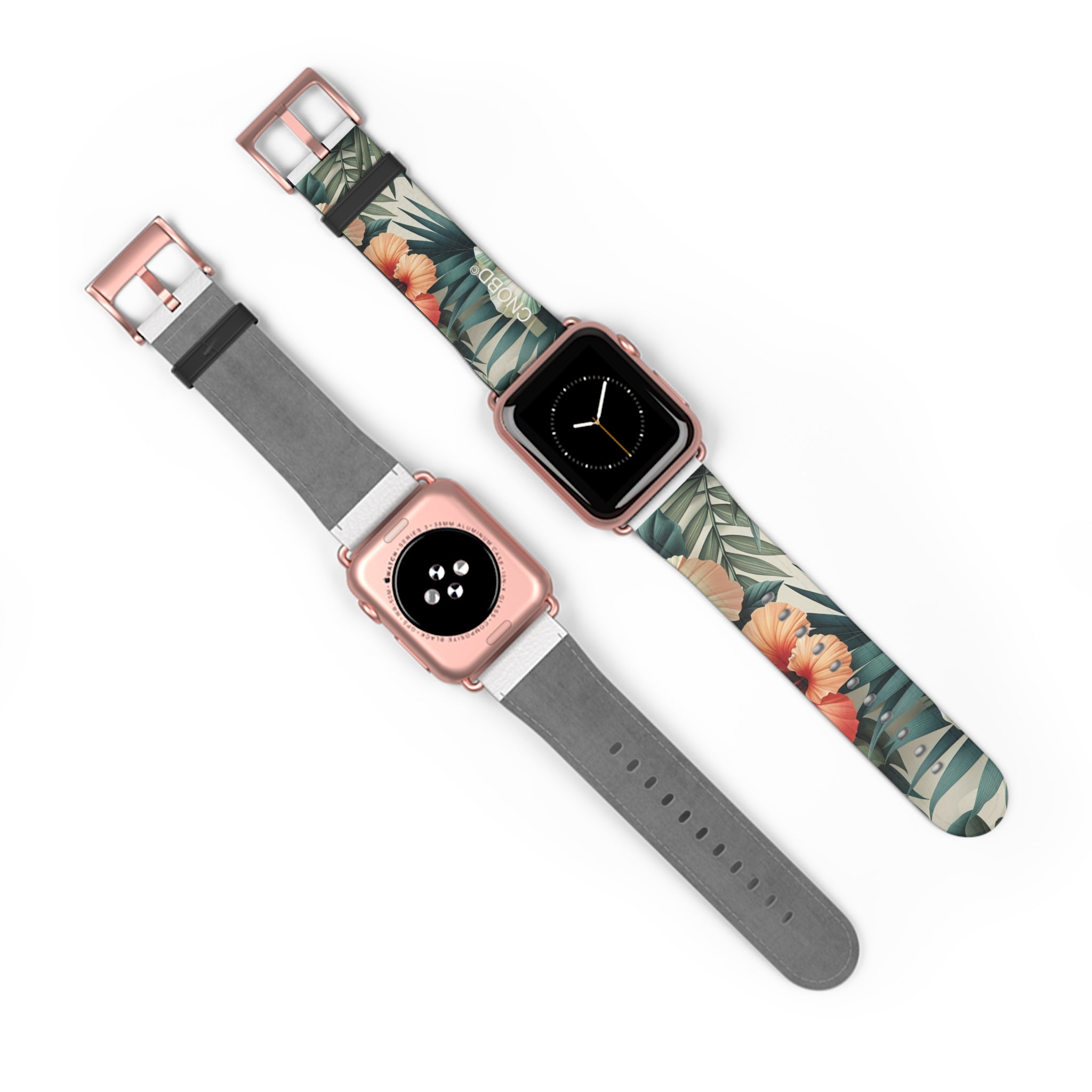 Front oFront and Back of Apple Watch Band - CNOBD ART – VerdeVerve Edition – Verve NO f Apple Watch Band - CNOBD ART – VerdeVerve Edition – Verve NO