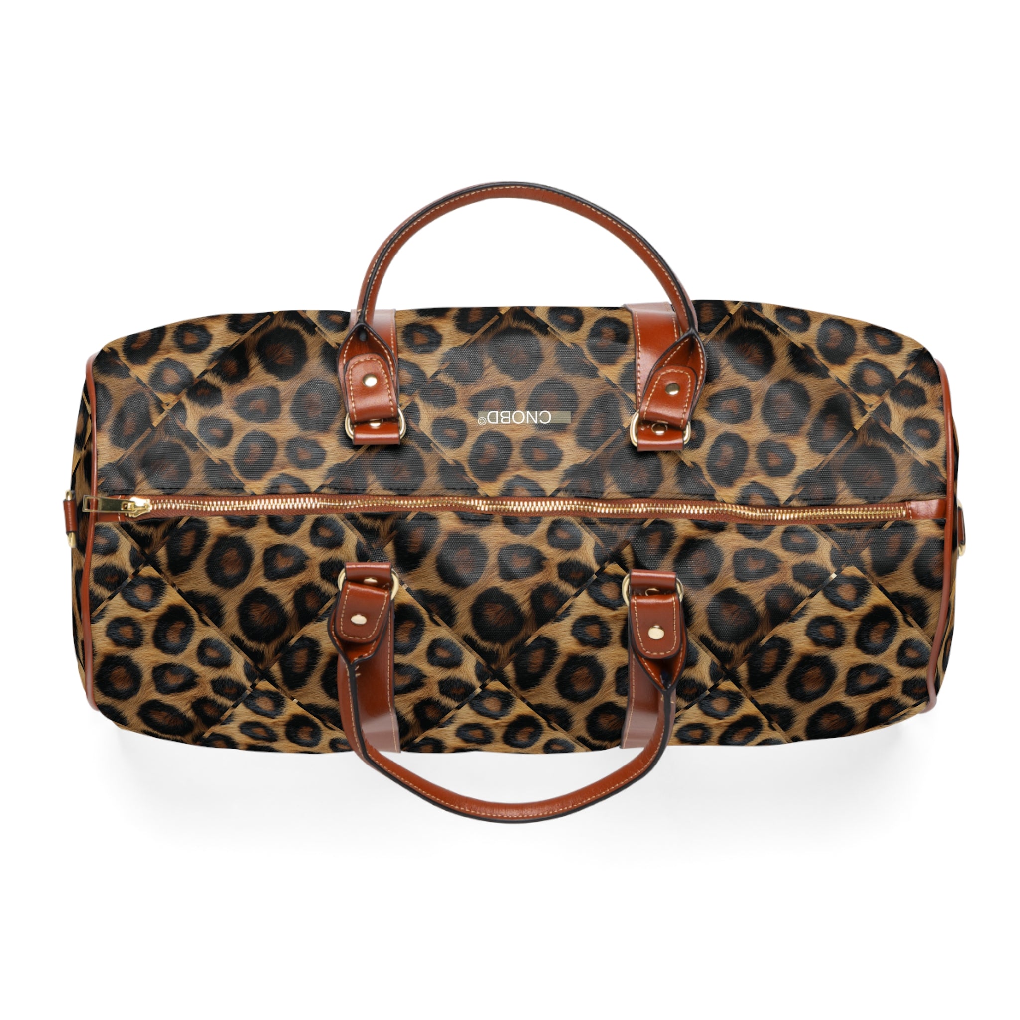 CNOBD ART Custom - Waterproof Travel Bag - RoarCouture EDITIONS - Leopard Print Leonarda de Velucci - RC NO 01