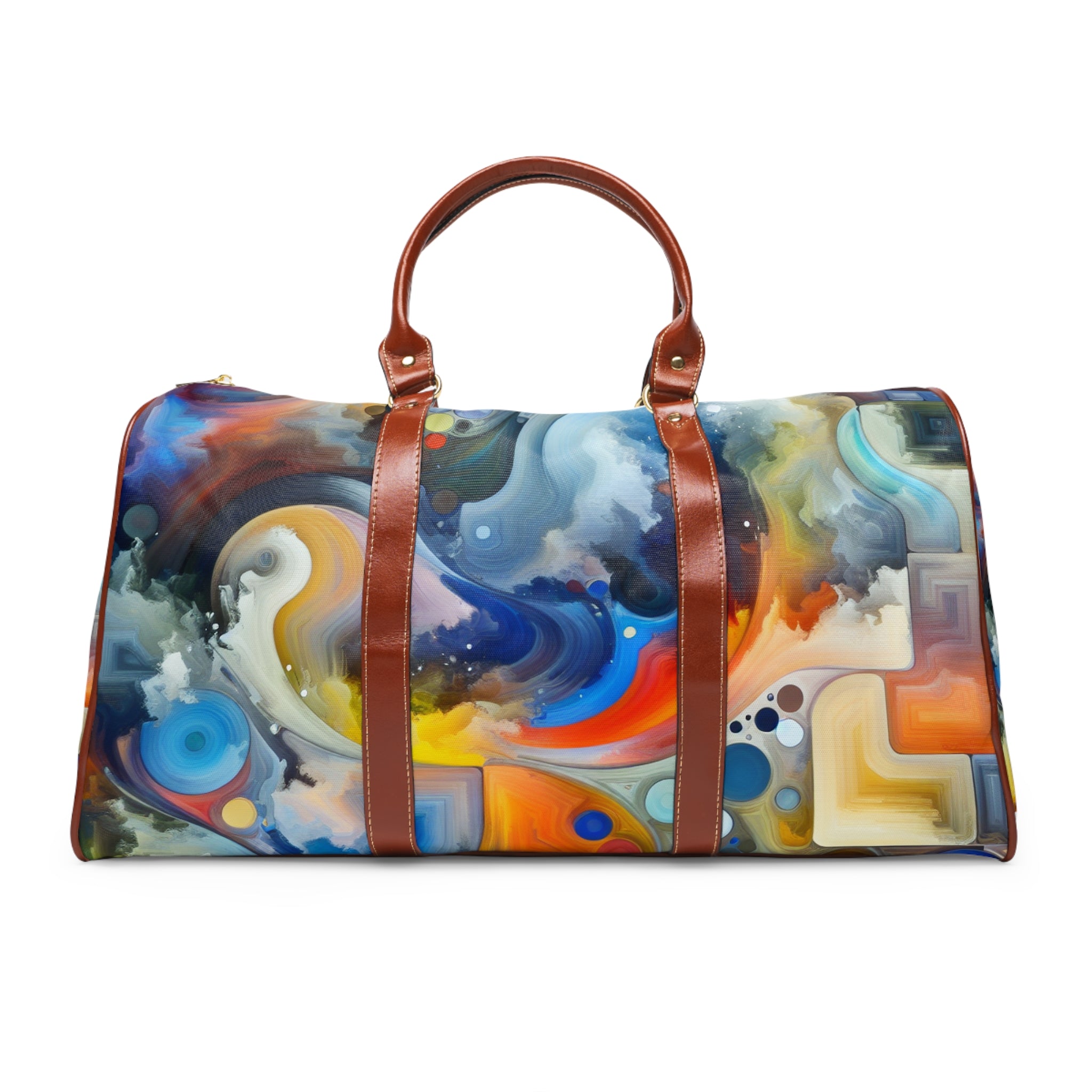 Travel Bag Isabella Van Dercksen with abstract captivating painting by  CNOBD Art