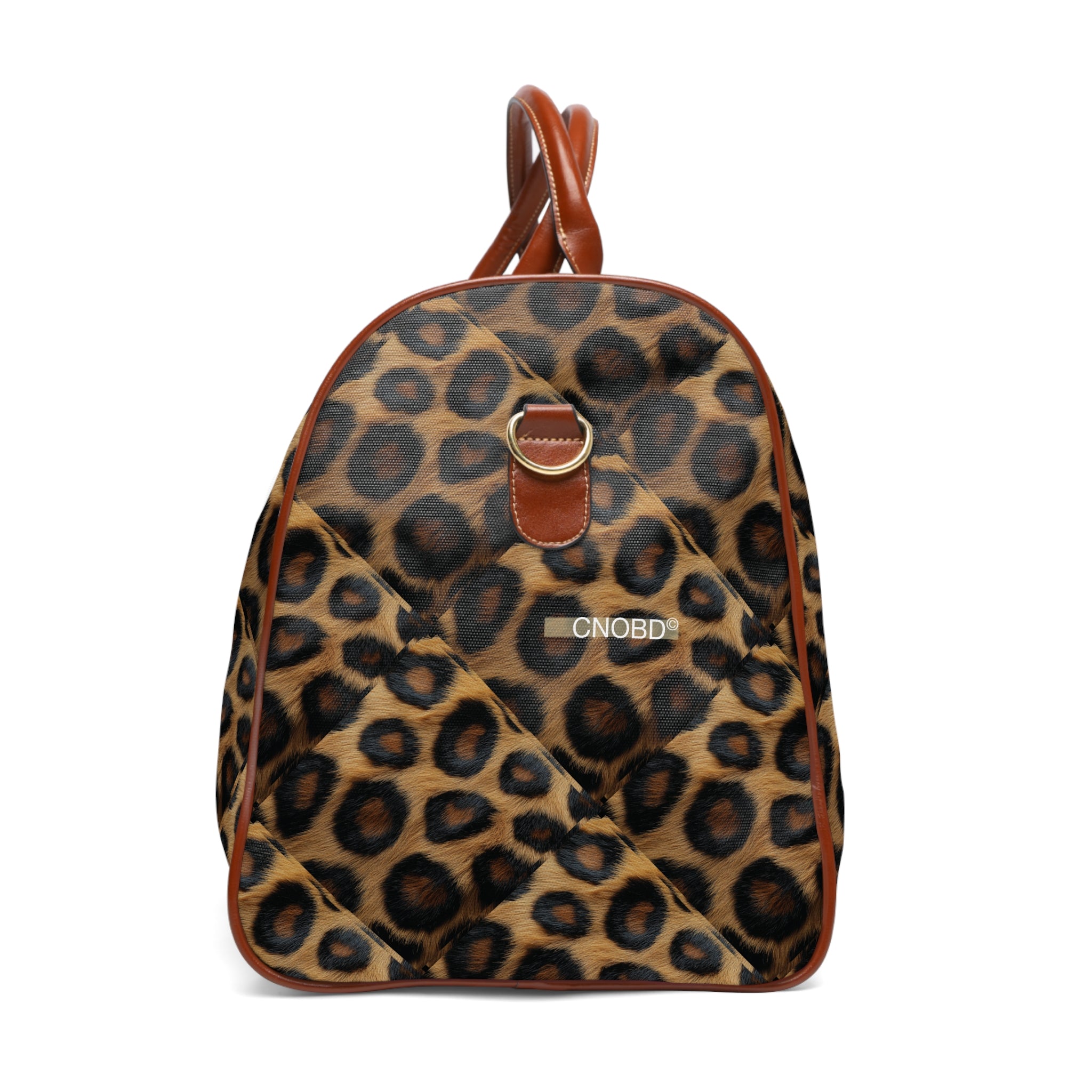 CNOBD ART Custom - Waterproof Travel Bag - RoarCouture EDITIONS - Leopard Print Leonarda de Velucci - RC NO 01