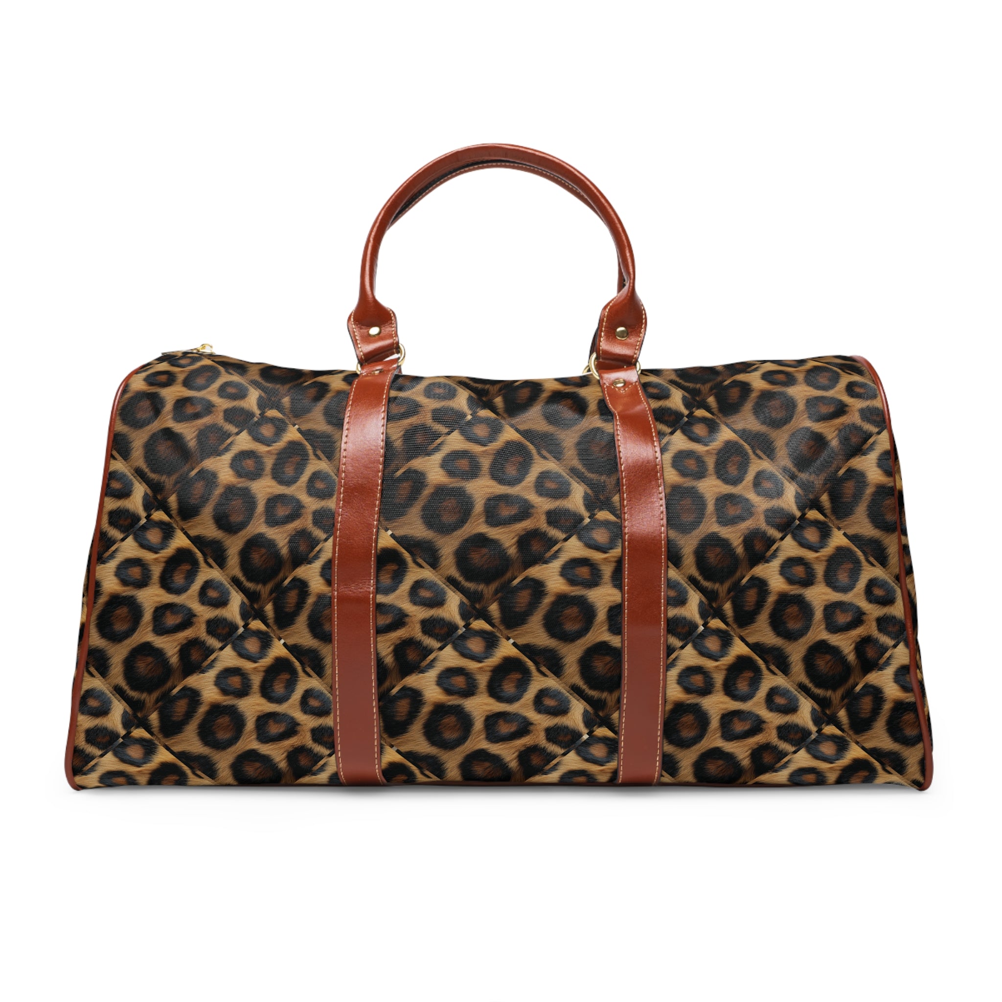 CNOBD ART Custom - Waterproof Travel Bag - RoarCouture EDITIONS - Leopard Print Leonarda de Velucci - RC NO 01