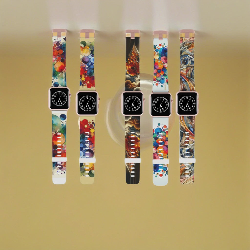 five Apple Wacht Watchbands designed by CNOBD ART